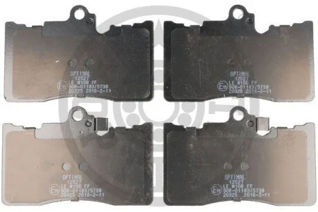 Гальмівні колодки дискові для OPTIMAL BP-12527 фото товару