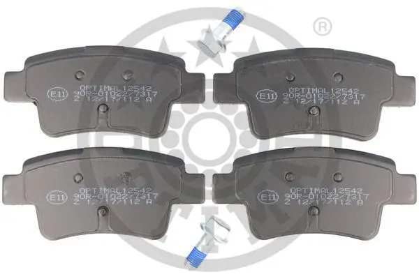 <strong>Гальмівні колодки дискові OPTIMAL BP-12542 (фото 1)</strong>