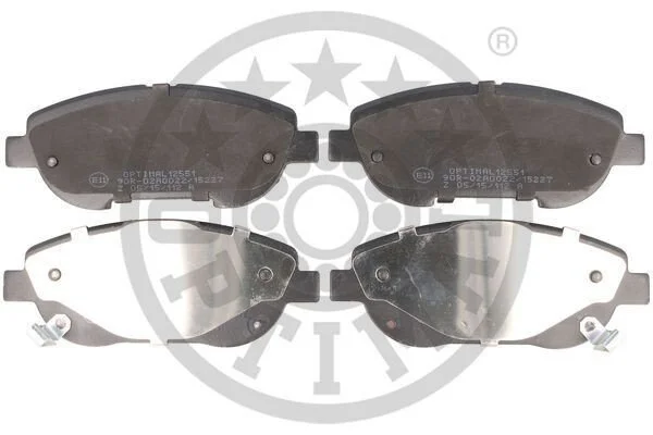 <strong>Гальмівні колодки дискові OPTIMAL BP-12551 (фото 1)</strong>