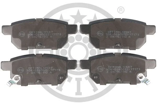 <strong>Гальмівні колодки дискові OPTIMAL BP-12587 (фото 1)</strong>