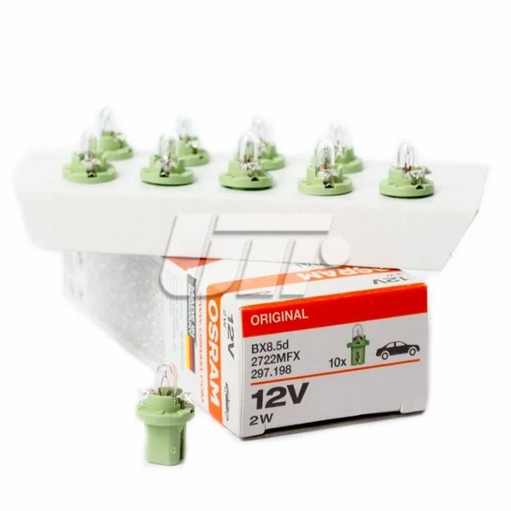 <strong>Лампа панелі приладів (1шт) PBX5 12В 2Вт BX8,5D OSRAM 2722MFX (фото 1)</strong>