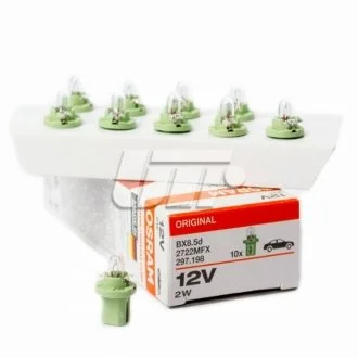Лампа панелі приладів (1шт) PBX5 12В 2Вт BX8,5D для OSRAM 2722MFX фото товару