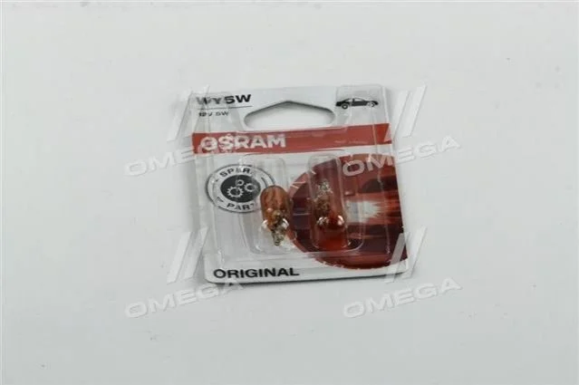 <strong>Лампа розжарювання жовта WY5W 12V 5W OSRAM 282702B (фото 1)</strong>