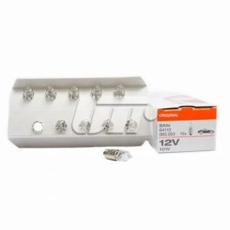 Автолампа Osram (10W 12V BA9S) для OSRAM 64113 фото товару