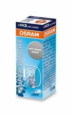 <strong>Лампа (картон 1шт) H3 12В 100Вт PK22S без гомологічного сертифікату Super Bright OSRAM 64153SB (фото 1)</strong>