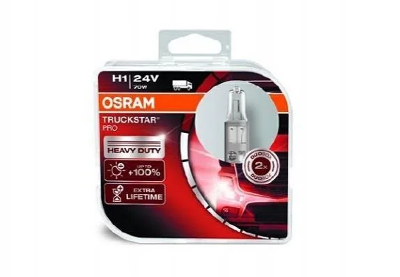 <strong>Лампа (Набір 2шт) H1 24В 70Вт P14,5S Truckstar Pro NextGen OSRAM 64155TSP-HCB (фото 1)</strong>