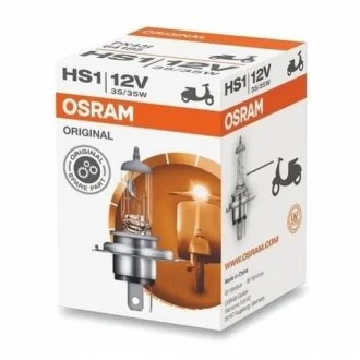 Лампа (картон 1шт) HS1 12В 35Вт PX43T для мотоциклів Standard для OSRAM 64185 фото товару