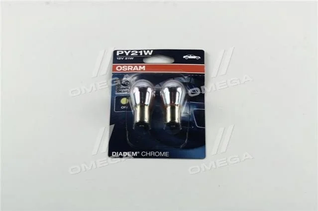 <strong>Лампа розжарювання жовта PY21W 12V 21W OSRAM 7507DC-02B (фото 1)</strong>