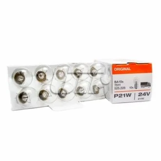 Лампа (відпуск. 10шт) P21W 24В 21Вт BA15S основна лампа для OSRAM 7511 фото товару