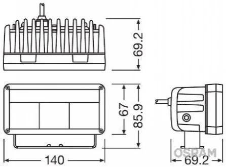 Фара денного світла для OSRAM LEDDL102-WD фото товару