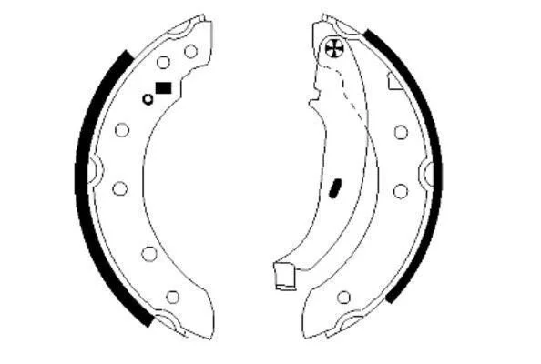 <strong>HELLA RENAULT Комплект бараб. гальмівних колодок CLIO II, NISSAN, PEUGEOT PAGID 8DB 355 001-571 (фото 1)</strong>