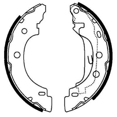 <strong>Гальмівні колодки зад. Kangoo 97- (203x38) (Bosch) PAGID 8DB355002-241 (фото 1)</strong>
