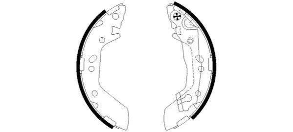 <strong>HELLA HYUNDAI щоки гальмівні Accent -05 PAGID 8DB 355 002-541 (фото 1)</strong>