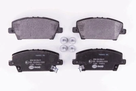 HELLA HONDA Тормозные колодки передн.Civic 06- для PAGID 8DB 355 006-911 фото товару