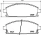 <strong>Колодки гальмівні передні Nissan X-Trail 01-13/Pathfinder 97-04 (sumitomo) (159x55,9x16) PAGID 8DB355009-661 (фото 2)</strong>