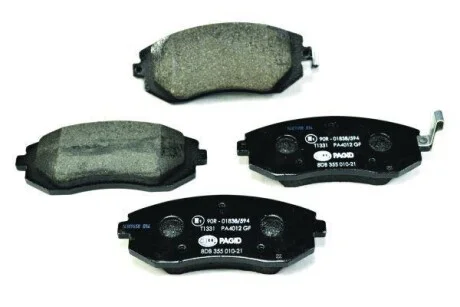 Гальмівні колодки перед. Subaru Impreza 02-/Forester 02- (akebono) для PAGID 8DB355010-211 фото товару