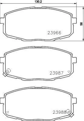 <strong>Гальмівні колодки перед. Hyundia i30/KIA C\'eed 02- PAGID 8DB355010-611 (фото 1)</strong>