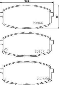 Гальмівні колодки перед. Hyundia i30/KIA C\'eed 02- PAGID 8DB355010-611