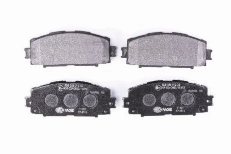 HELLA TOYOTA Колодки тормозные передн.Yaris 05-,Prius 09- для PAGID 8DB 355 012-361 фото товару