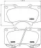 <strong>Гальмівні колодки перед. MITSUBISHI PAJERO/TOYOTA FJ CRUISER/LAND CRUISER 2.7-4.7 01- PAGID 8DB355014-121 (фото 2)</strong>