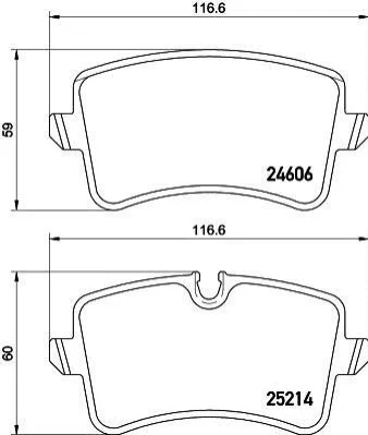 <strong>Гальмівні колодки задні A6 10- PAGID 8DB 355 016-061 (фото 1)</strong>