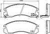<strong>Гальмівні колодки Lancer/Outlander/Pajero 94- 2.0-3.0 PAGID 8DB355016-531 (фото 2)</strong>