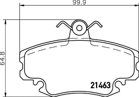 HELLA RENAULT Тормозные колодки передн.Logan,Sandero,19,Rapid PAGID 8DB 355 018-131