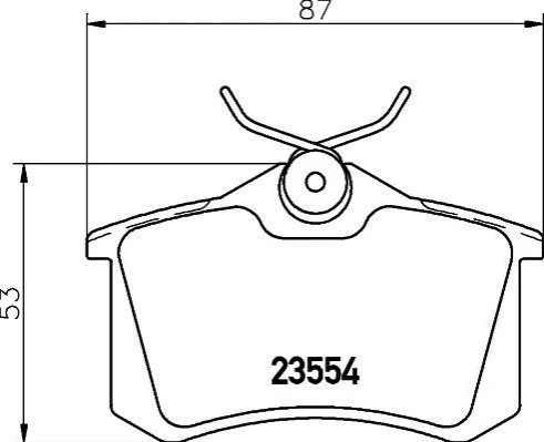 <strong>Гальмівні колодки зад Megane II,CC/Clio III/Scenic 98- (TRW) PAGID 8DB 355 019-911 (фото 1)</strong>