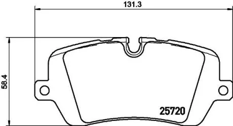 Гальмівні колодки зад.Range Rover IV,Sport 12- для PAGID 8DB355020-361 фото товару