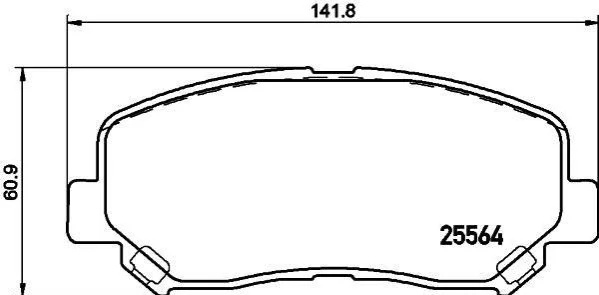 <strong>Колодки гальмівні дискові комплект; передн. PAGID 8DB355020511 (фото 1)</strong>