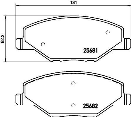 <strong>Гальмівні колодки перед. Skoda Fabia II-III 11- /VW Polo 10- (TRW) PAGID 8DB355020-521 (фото 1)</strong>