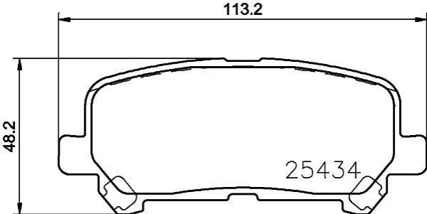 <strong>HELLA HONDA Гальмівні колодки задні ODYSSEY 3.5 10-, PILOT 3.5 08-, ACURA PAGID 8DB 355 020-601 (фото 1)</strong>