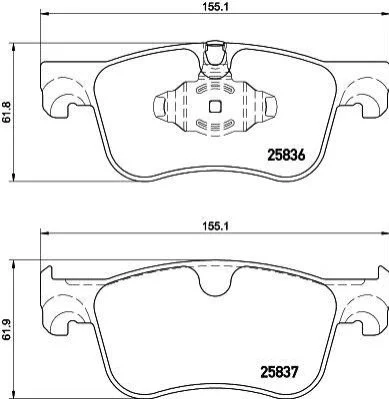 <strong>HELLA CITROEN Колодки гальмівні передні BERLINGO 1.2-1.6 18-, OPEL, FIAT, PEUGEOT, TOYOTA PAGID 8DB 355 020-931 (фото 1)</strong>