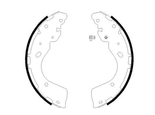<strong>HELLA NISSAN гальмівні колодки барабанні Navara 05-, FORD RANGER PAGID 8DB 355 022-241 (фото 1)</strong>