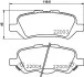 <strong>HELLA TOYOTA Гальмівні колодки задн.Venza 2.7/3.5 08- PAGID 8DB 355 023-051 (фото 1)</strong>