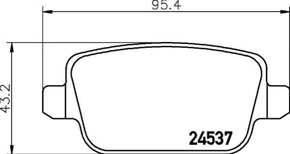 <strong>Гальмівні колодки зад. Focus/Galaxy/Kuga/Mondeo/S80/V70/XC70 06- 1.6-4.4 PAGID 8DB355025-351 (фото 1)</strong>