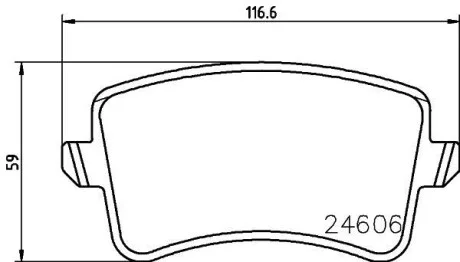 HELLA VW Колодки тормозн.задн.Audi A4/5,Q5 07- для PAGID 8DB 355 025-381 фото товару