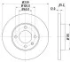 <strong>HELLA VW Диск тормозной передн.Audi 80,Golf I,II,III,Passat,Vento PAGID 8DD 355 100-131 (фото 1)</strong>