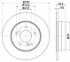 <strong>HELLA DB Диск тормозной задний W124/202/203/210 (278*9) PAGID 8DD 355 101-011 (фото 1)</strong>
