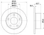 <strong>Гальмівний диск зад. Passat B5/Audi 100/A6 -05 (245x10) PAGID 8DD 355 102-801 (фото 1)</strong>