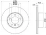 <strong>HELLA Диск тормозной перед. (вентил.) BMW 5-serie (E39) (296*22) PAGID 8DD 355 104-591 (фото 1)</strong>