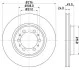 <strong>HELLA MITSUBISHI гальмівний диск передн. Pajero 90 - (276*24) PAGID 8DD 355 105-131 (фото 1)</strong>