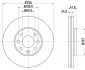 <strong>Гальмівний диск Astra/Corsa 94-11 (PRO) PAGID 8DD355106-051 (фото 1)</strong>