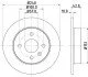<strong>HELLA OPEL диск гальмівний задн. Astra G/H (240*10) (4-відв.) PAGID 8DD 355 106-091 (фото 1)</strong>