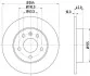 <strong>Гальмівний диск зад. Opel Astra G 98-14 (264x10) PAGID 8DD355106-111 (фото 1)</strong>