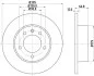 <strong>HELLA PRO RENAULT гальмівний диск задн. Master II, Opel Movano 1.9/2.5dCi 98- PAGID 8DD 355 108-291 (фото 1)</strong>