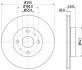 <strong>HELLA PRO TOYOTA гальмівний диск передн.Yaris 00-05 PAGID 8DD 355 108-881 (фото 1)</strong>