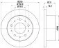 <strong>HELLA PRO CITROEN гальмівний диск задн. Jumper PAGID 8DD 355 108-981 (фото 1)</strong>