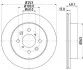 <strong>HELLA PRO OPEL Гальмівний диск передн. AGILA (A) 00-, SUBARU, SUZUKI PAGID 8DD 355 111-591 (фото 1)</strong>