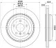 <strong>HELLA Тормозной диск задн. вент. DB GL,ML, R 251 05- PAGID 8DD 355 113-231 (фото 1)</strong>